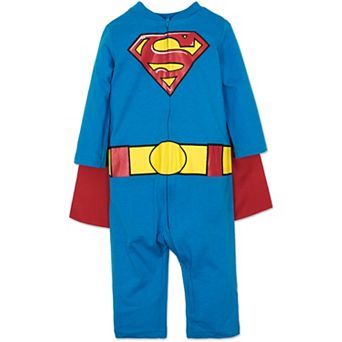 WARNER BROS Justice League Cosplay One Piece Coverall with Cape