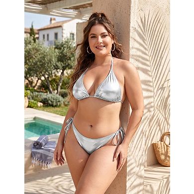 Elitechoice Women’s Plus Size Two-Piece Bikini Bathing Suit