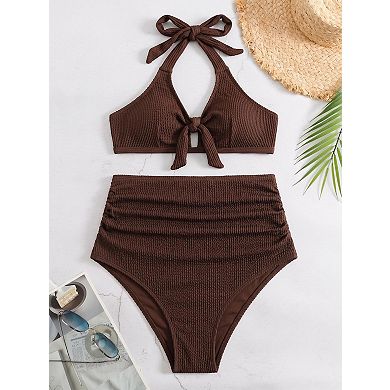Elitechoice Maternity Two-Piece Bikini Swimsuit Pregnancy Bathing Suit Stretch Swimwear