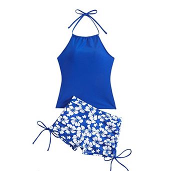 Elitechoice Print Tankini Set 2 pc Swimsuit for Summer