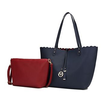 MKF Collection Amahia 2 pc Reversible Tote Bag & Crossbody Pouch