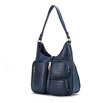 MKF Collection Daphne Crocodile-Embossed Shoulder Bag