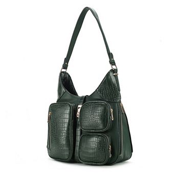 MKF Collection Daphne Crocodile-Embossed Shoulder Bag