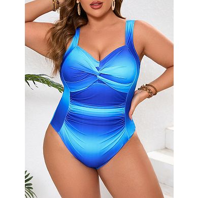 Elitechoice Women’s Plus Size One-Piece Swimsuit Summer Swimwear Bathing Suit
