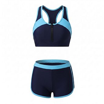 Elitechoice Women's Two Piece Sports Bikini Set Summer Bathing Suits Athletic Swimsuits