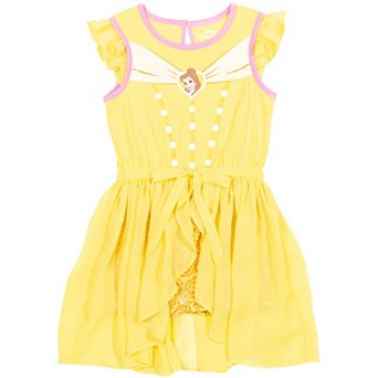 Disney Beauty and the Beast Belle Cosplay Skirt Overlay Romper