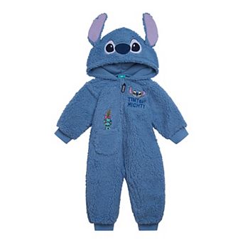 Disney Lilo & Stitch Cosplay Fleece Hooded Jumpsuit