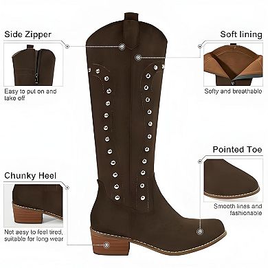 Women’s Chunky Heel Cowboy Boots