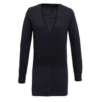Premier Womens/Ladies Longline V Neck Cardigan