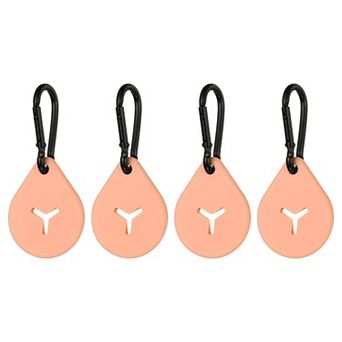 4 pc Silicone Dog Poop Bag Clip Holder, Hands-Free Lightweight Dispenser for Leash & Carrier