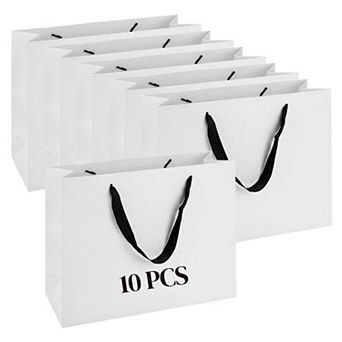 10 Pack Gift Bags Paper Bags Thick Sturdy Premium Event