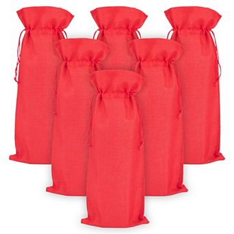 6 Pack Gift Bags Thick With Handles Reinforced Solid Color Mini