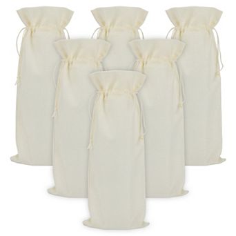 6 Pack Gift Bags Thick With Handles Reinforced Solid Color Mini