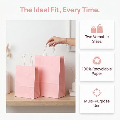 10 Pack Gift Bags Paper Bags Thick With Handles Premium Boutique