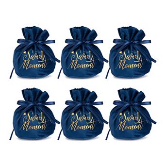 6 Pack Drawstring Bags Thick Durable Reinforced Luxurious Mini
