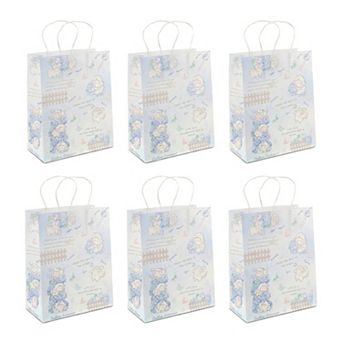 6 Pack of Adorable Kawaii Gift Wrapping TotesThick Cute Cartoon Paper Gift Bags with Handles
