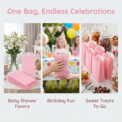 6 Pack Multicolor Polka Dot Mini Gift Bag for Jewelry and Small Gifts