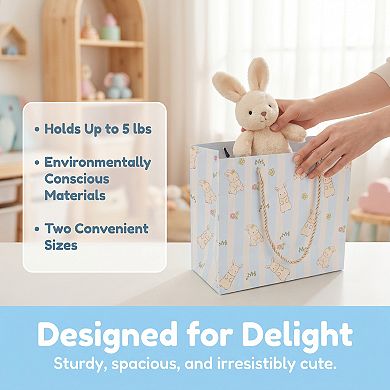 6 Pcs Gift Bag with A Cute Cartoon Rabbit Pattern for Kids' Birthdays and Special Occasions