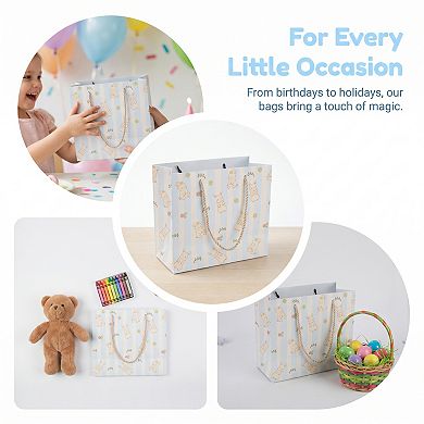 6 Pcs Gift Bag with A Cute Cartoon Rabbit Pattern for Kids' Birthdays and Special Occasions