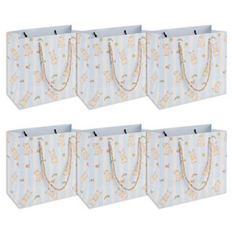 6 pc Gift Bag with A Cute Cartoon Rabbit Pattern for Kids' Birthdays and Special Occasions