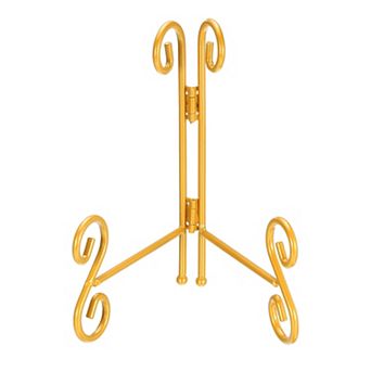 6.2''Plate Stand for Display Iron Decorative Plate Holders Folding Display Stand Easel