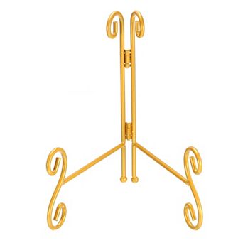 7.9''Plate Stand for Display Iron Decorative Plate Holders Folding Display Stand Easel