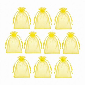 10 Pack Elegant Multi-Purpose Mini Gift Bags with Handles for Special Occasions 3.9"x5.9"