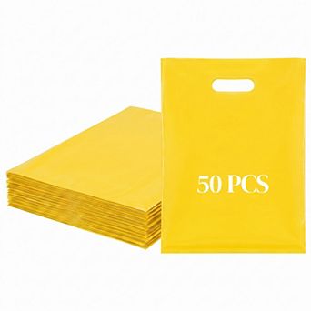50 Pack of Durable Gift Wrap Solutions Premium Waterproof Present Bags for Clothes 7.9"x10.6"