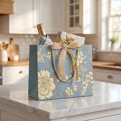 6 Pcs Kraft Paper Present Bags for Gift Wrapping and Packaging 9.8"Lx4.7"Wx7.9"H