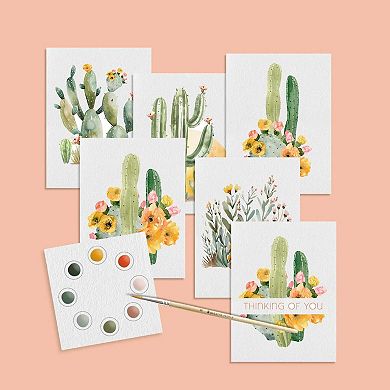 All-in-One Watercolor Art Prints + Postcards: Desert Botanicals