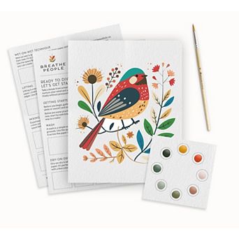 All-In-One Spring Bird Watercolor Kit