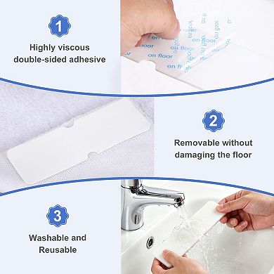 8Pcs Reusable Rug Non-Slip Grippers Tape for Floor