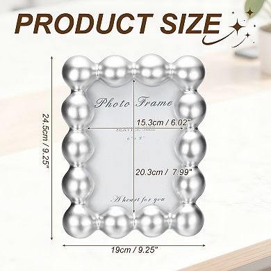 Cute Picture Frame 6 x 8 Inch Wavy Curved Photo Frame for Home Decor 1 Pcs