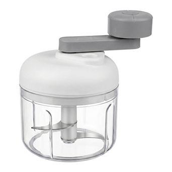 4.7x4.7 inch Garlic Vegetable Chopper Manual Food Processor Mini Food Grinder with Transparent Cup