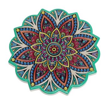 1 pc Embossing Hot Stamping Drink Coaster