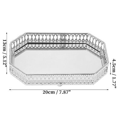 1Pc Rectangular Metal Perfume Tray, Candle Tray, Serving Tray, Decorative Tray
