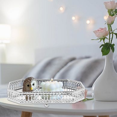 1Pc Rectangular Metal Perfume Tray, Candle Tray, Serving Tray, Decorative Tray