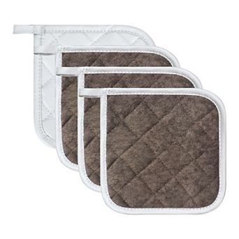 6.7"x6.7" 4 pc Pot Holders, Heat Resistant Non-Slip Hot Pads,Kitchen Trivets for Cooking Baking