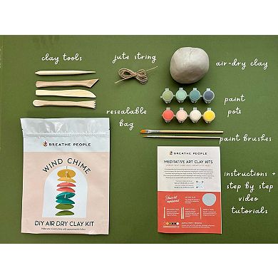 DIY Air Dry Clay Kit- Make Your Own Wind Chimes
