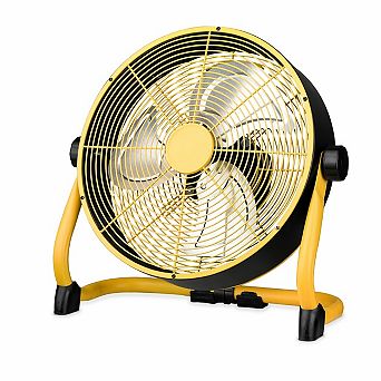 14 inch High Velocity Metal Floor Fan 3 Speed Adjustable Tilt Portable Industrial Fan 1 pc