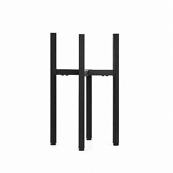 2-Pack Adjustable Metal Plant Stands, Indoor Flower Holders for 8-12 Inch Pots, Black