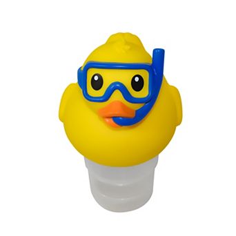 Rubber Duckie with Snorkel Solar Power LED 3” Pool Chlorinator Floating Chemical Dispenser