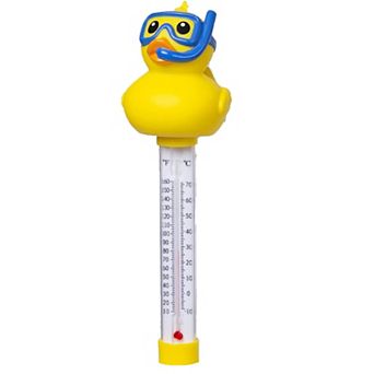 Rubber Duckie with Snorkel Floating Pool Thermometer Accurate °F/°C Water Gauge
