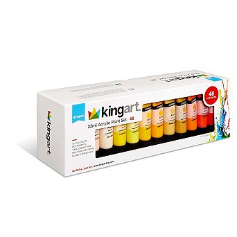 KINGART Acrylic Paint Set - 48 Colors - 22ml Tubes