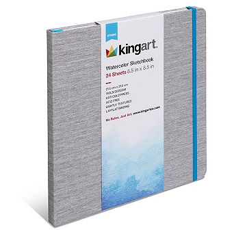 Hardcover Watercolor Sketchbook - 8.5 in x 8.5 in 140 lb (300 GSM) - 24 Sheets