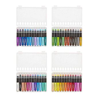 KINGART Mixed Media Gel Stick Crayons - 48 Colors
