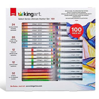 KINGART Ultimate Marker Set 100 pc