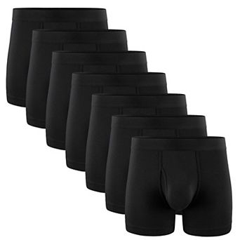 Men's Set of 7 Regular Mid Length Underwear Supportive Waistband Comfort Pouch