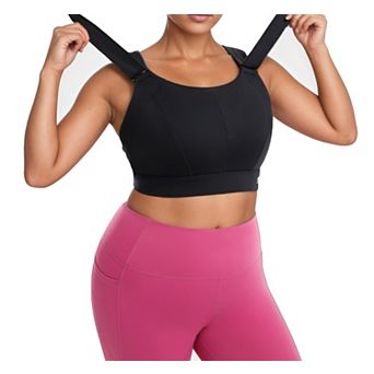 Adjustable High Impact Plus Size Sports Bra For Large Bust Running Gym Fitness