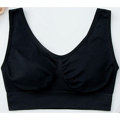 6/12-Pack Women's Wirefree Bralette Unpadded Sleep Yoga Bra